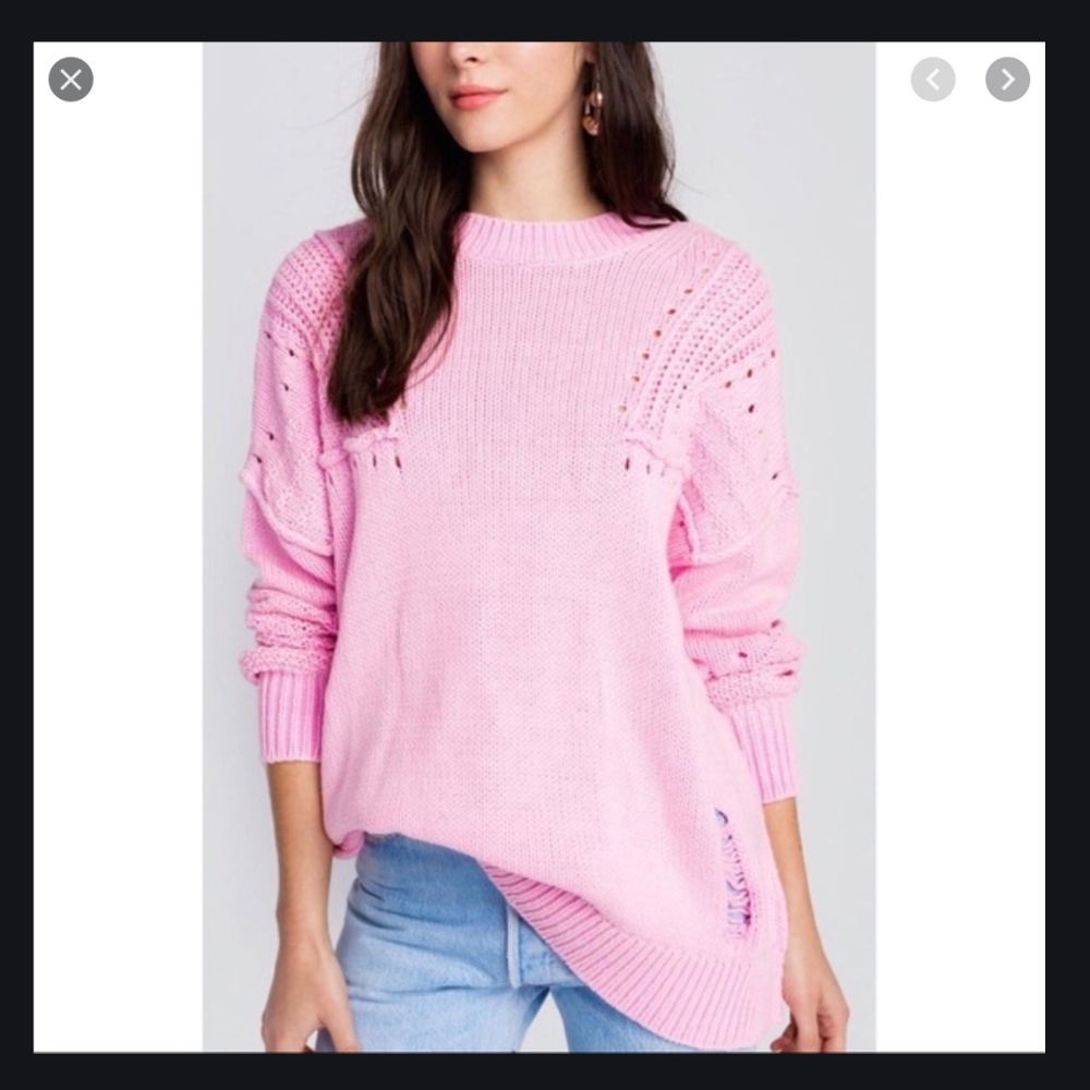 Corone Sweater in Seashell Pink